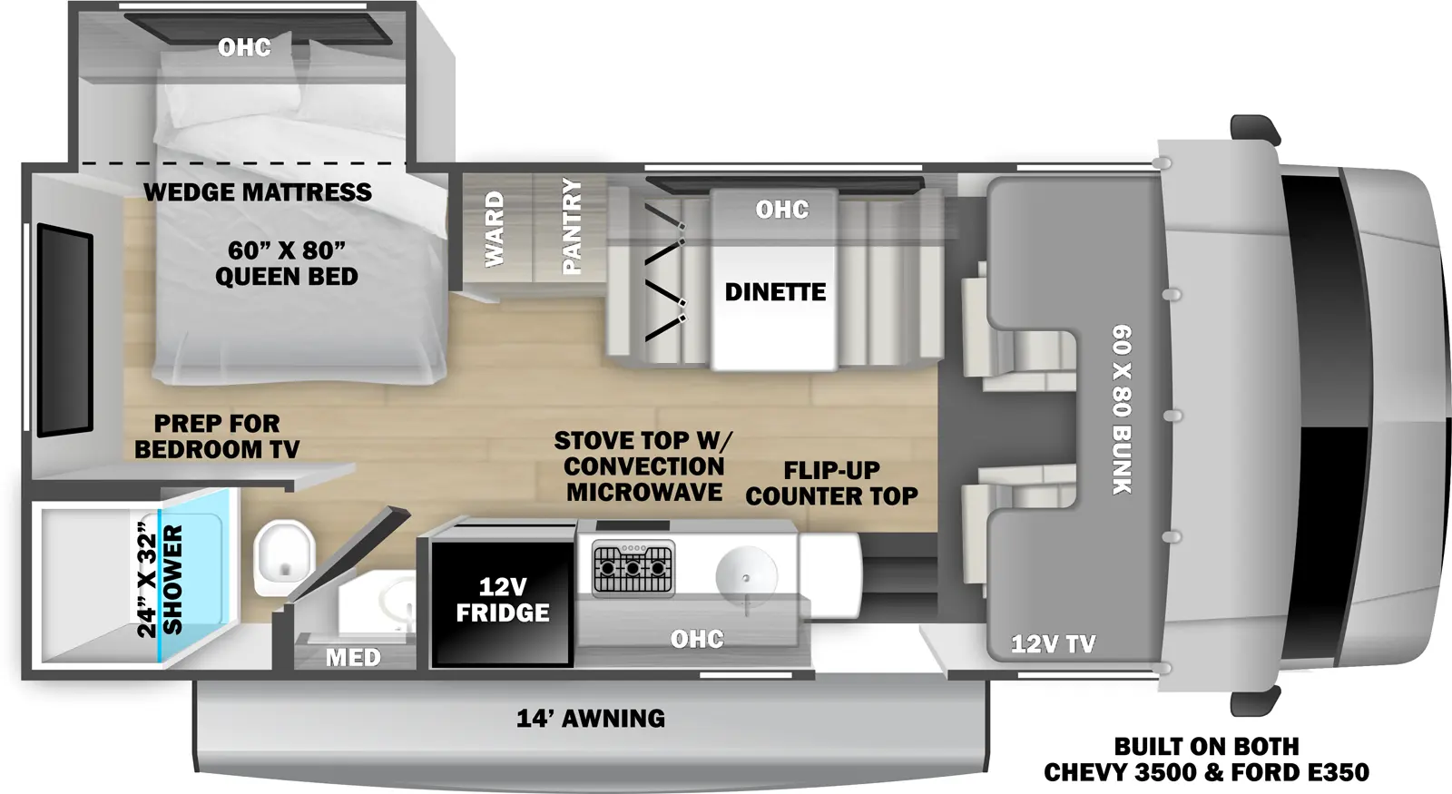 Sunseeker 2250SLE Floorplan